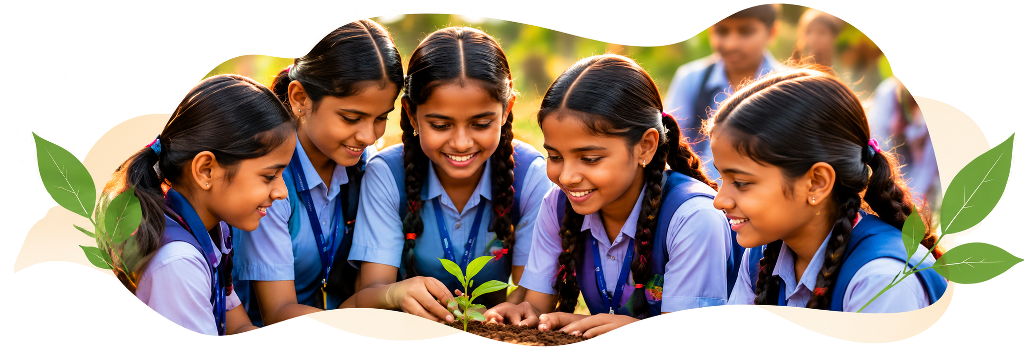 Young students participating in a collaborative activity